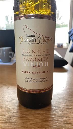 Piëmont Langhe Tenuta Fratelli Povero Terre dei Laramè 2018