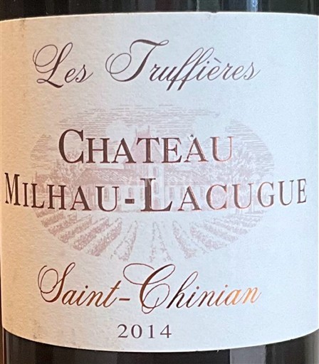 Languedoc Saint-Chinian Château Milhau-Lacugue Les Truffières 2014