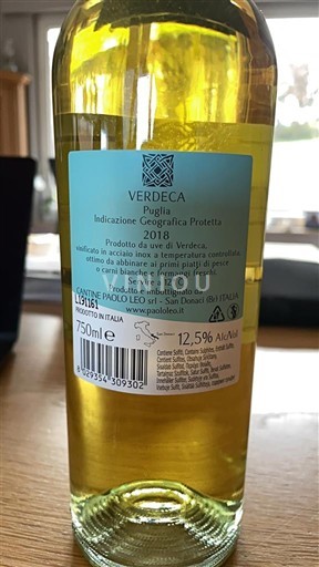 Apulien Ikke specificeret Paolo Leo Verdeca 2018