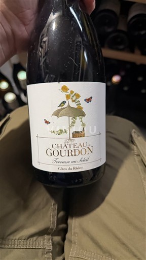 Rhônedalen Côtes du Rhône Château Gourdon Terrasse au soleil 2022
