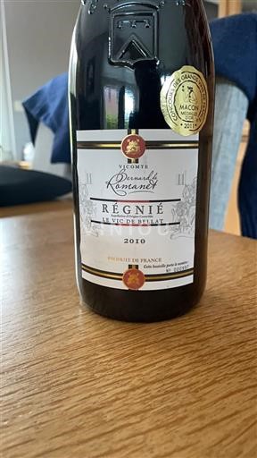 Beaujolais Régnié Vicomte Bernard de Romanet Le Vic de Bellat 2010