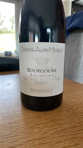 Burgundi Bourgogne Domaine Alain Michelot 2017