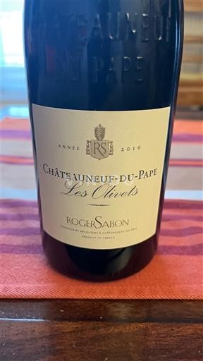 Thung lũng Rhône Châteauneuf-du-pape Roger Sabon Les Olivets 2016