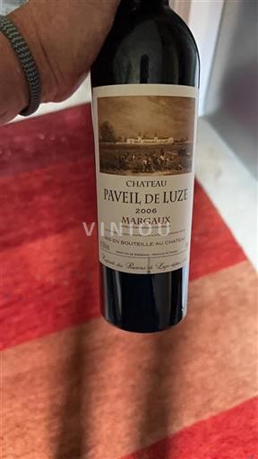Bordeaux Margaux Château Paveil de Luze 2006