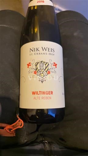 Mosel Moselle Nik Weis St. Urbans-Hof Wiltinger Alte Reben 2018