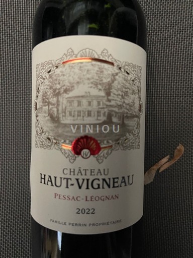 Vin Rouge sec Château Haut-Vigneau 2022 France Bordeaux Pessac-Léognan AOC