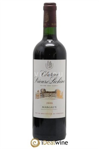 Bordeaux Margaux Grand Cru Château Prieuré-Lichine 2008