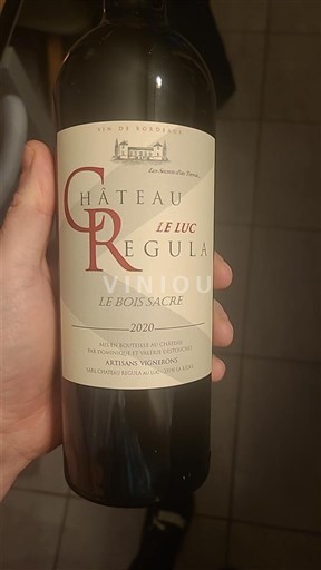 Bordeaux Château Regula Le Luc Le Bois Sacré 2020