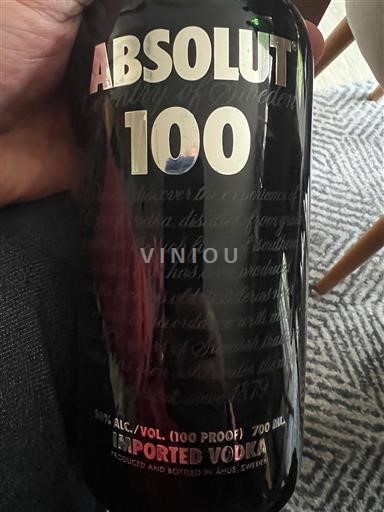 Vodka Valkoinen Absolut 100 Distillerie Absolut  Ruotsi Tukholma