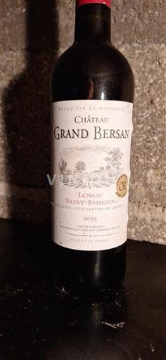Bordéus Lussac-Saint-Émilion Château Grand Bersan 2019