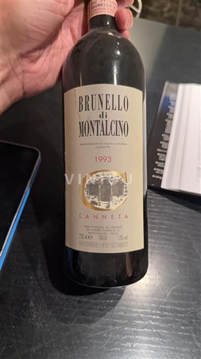 Toscana Brunello di Montalcino. Canneta 1993