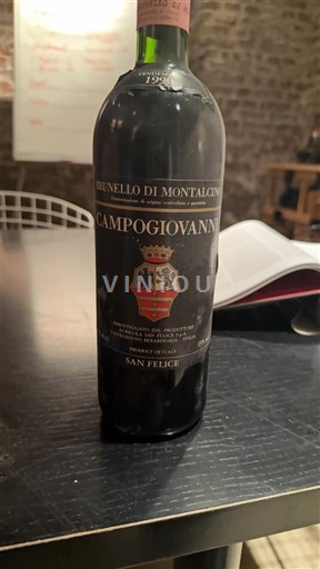 Toscana Brunello di Montalcino. San Felice Campogiovanni 1990
