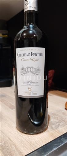 Burdeos Blaye-Côtes de Burdeos Château Ferthis Ulysse Sin añada