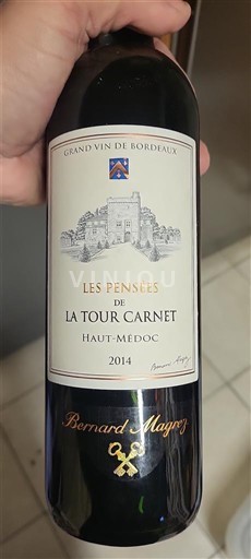 Bordeaux Haut-Médoc Château La Tour Carnet Les Pensées de La Tour Carnet 2014