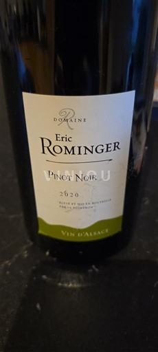 Alsace Domaine Eric Rominger Pinot Noir 2020