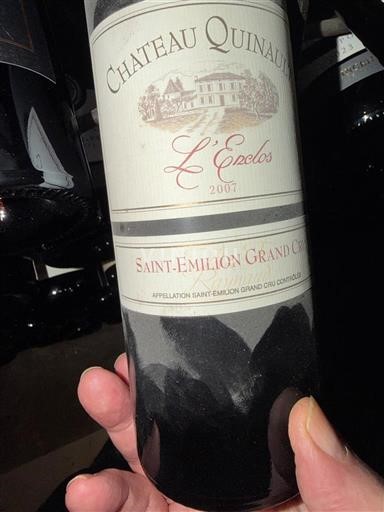 Bordeaux Saint-Émilion Grand Cru Grand Cru Château Quinault L'Enclos 2007
