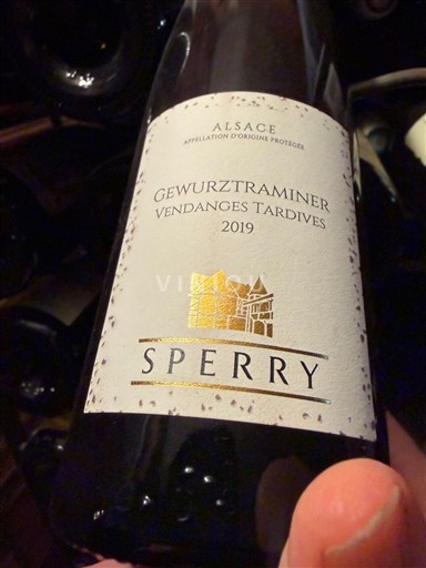 Alsace Vendanges Tardives Sperry 2019