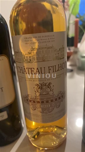 Bordéus Sauternes Grand Cru Château Filhot 2018