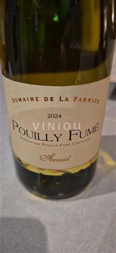 Valle del Loira Pouilly-fumé Domaine La Fabrice Arnaud 2024