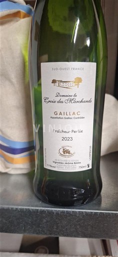 Sudoeste Gaillac Domaine La Croix des Marchands Fraîcheur Perlée 2023