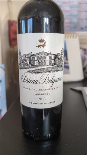 Bordeaux Haut-Médoc Grand Cru Château Belgrave 2013