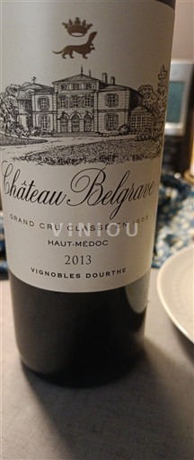 Bordeaux Haut-Médoc Grand Cru Château Belgrave 2013