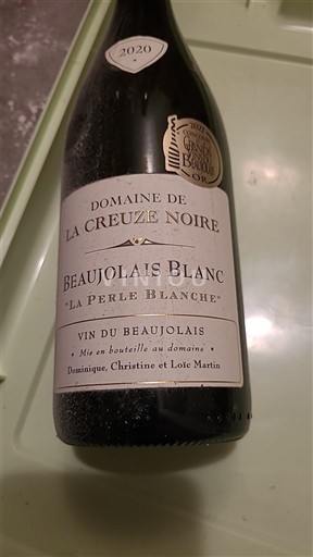 Beaujolais Domaine La Creuze Noire La Perle Blanche 2020