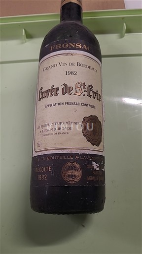 Bordeaux Fronsac Les Producteurs Réunis à Lugon de St. Cric 1982