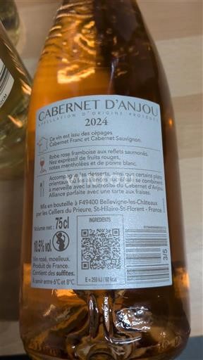 Loire Valley Cabernet d'Anjou Inconnu 2024