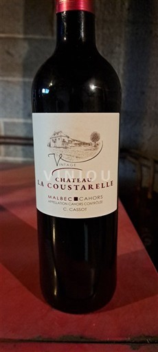 Sydväst Cahors Château La Coustarelle Vintage 2019