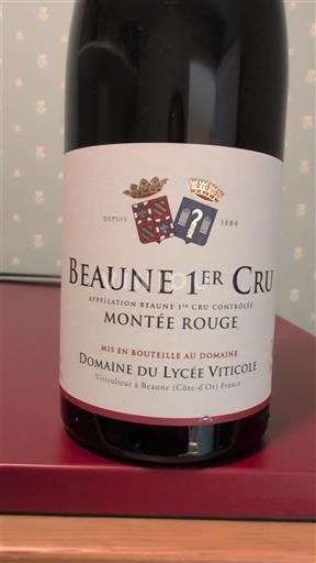 Burgundi Beaune Premier Cru Domaine Lycée Viticole Montée Rouge 2020