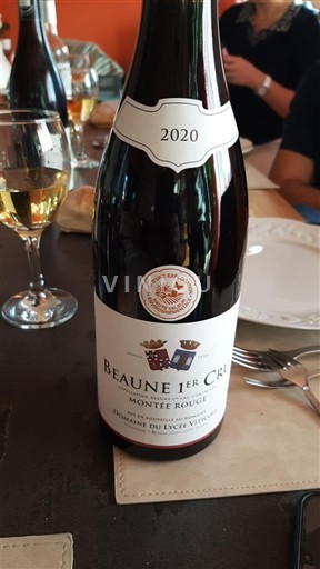 Burgundsko Beaune Premier Cru Domaine Lycée Viticole Montée Rouge 2020