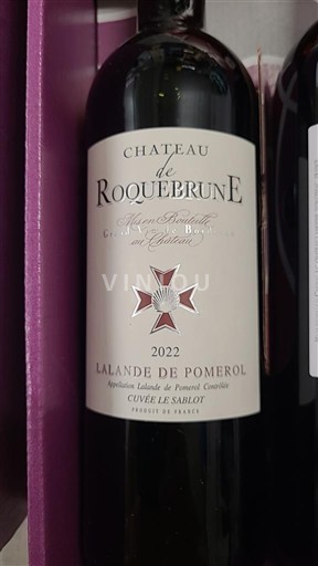 Bordeaux Lalande-de-Pomerol Château ROQUEBRUNE Le Sablot 2022