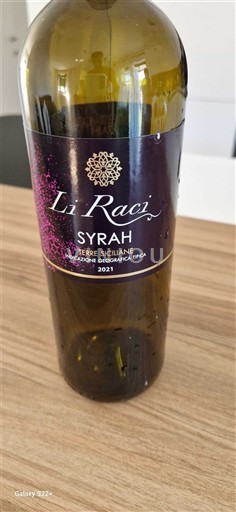 Sicilija Ni doloceno Li Raci Syrah 2021