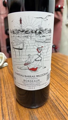 Bordeaux Château Barrail Bellegrave La belle pucelle 2022