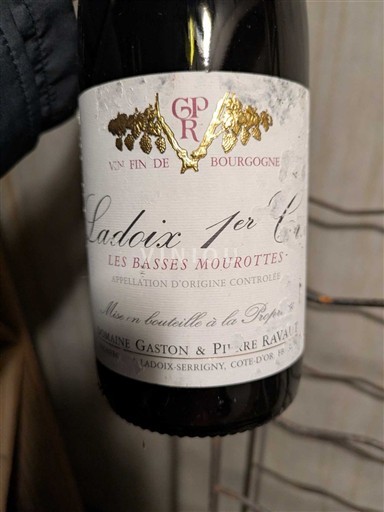 Borgonha Ladoix Premier Cru Domaine Gaston & Pierre Ravaut Les Basses Mourottes Não Sazonado