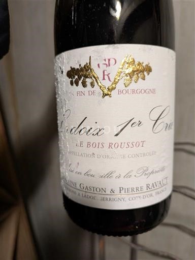 Borgonha Ladoix Premier Cru Domaine Gaston & Pierre Ravaut Le Bois Roussot Não Sazonado