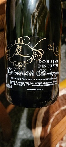 Burgundsko Crémant de Bourgogne Domaine S Crêtes 2024