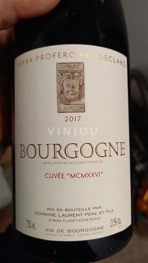 Bourgogne Domaine Laurent MCMXXVI 2017