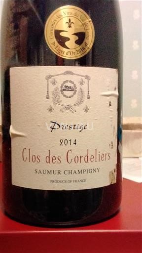 Valle del Loira Saumur-Champigny Clos des Cordeliers Prestige 2014