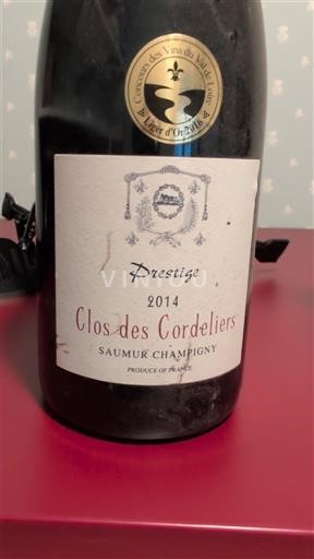 Valea Loarei Saumur-Champigny Clos des Cordeliers Prestige 2014