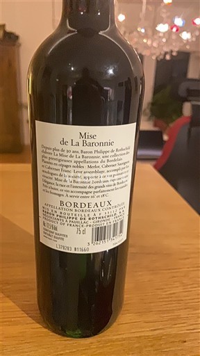Bordéus Baron Philippe de Rothschild Mise de La Baronnerie 2021