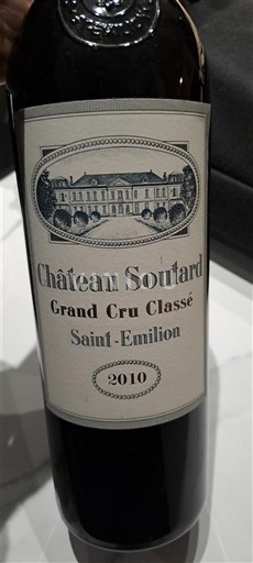 Bordéus Saint-Émilion Grand Cru Classé Château Soutard 2010