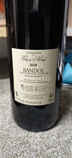 Provansa Bandol Domaine Gros'Noré 2020