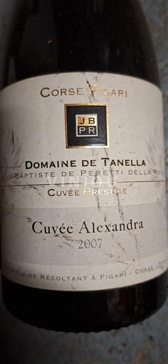 Korsika Ospecificerad Domaine Tanella Alexandra 2007