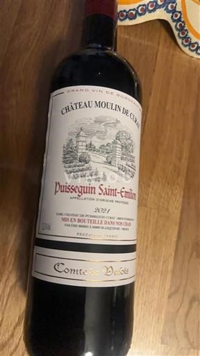 Bordeaux Puisseguin-saint-émilion Château Moulin de Clotte 2021