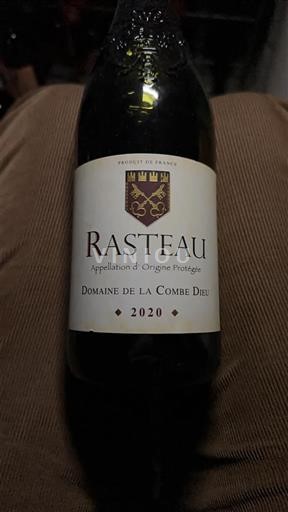 Rhône Valley Rasteau Domaine La Combe Dieu 2020