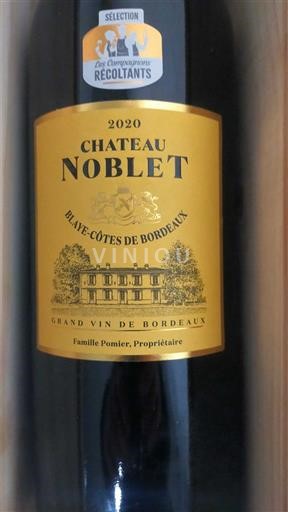 Burdeos Blaye-Côtes de Burdeos Château Noblet 2020