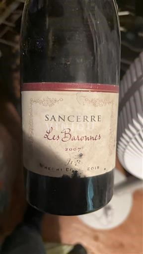 Loire-dalen Sancerre Henri Bourgeois Les Baronnes 2007