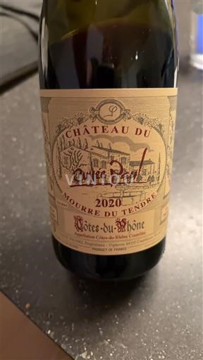 Rhônedalen Côtes du Rhône Château Mourre du Tendre Paul 2020